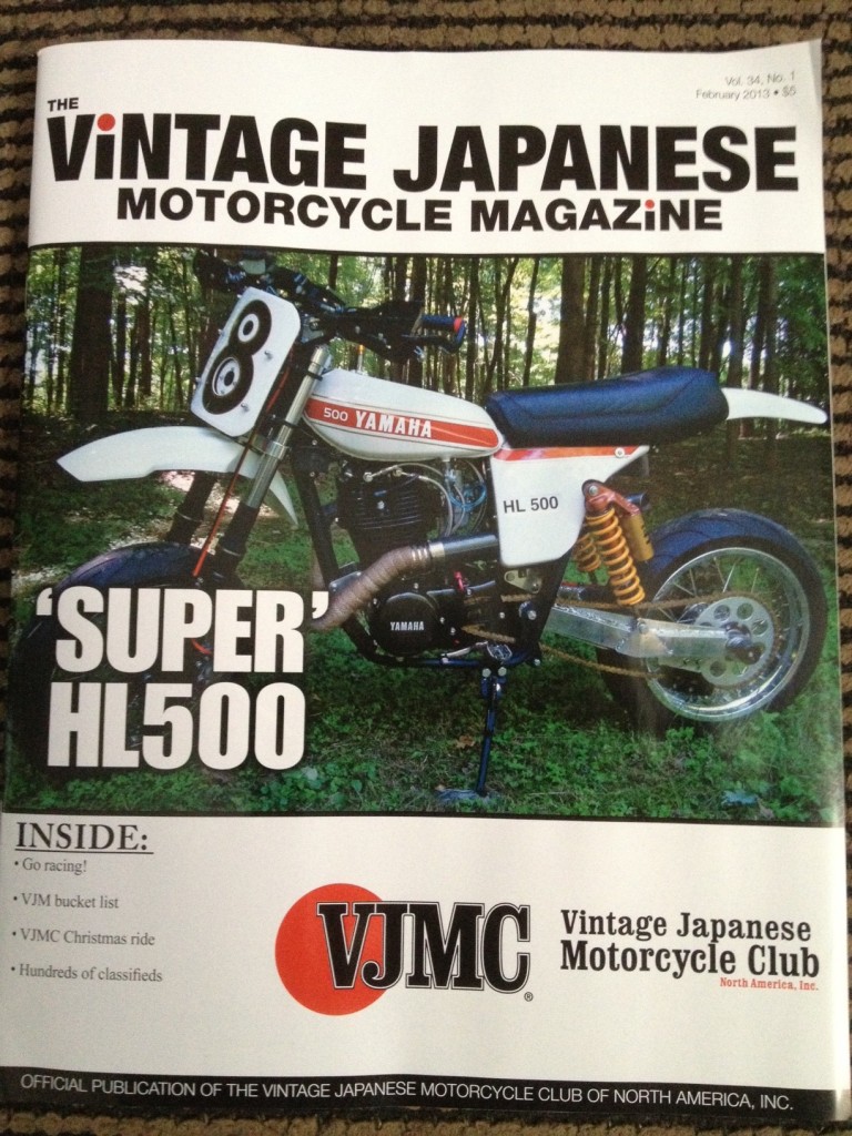 HL500 Supermoto VJMC  front Cover