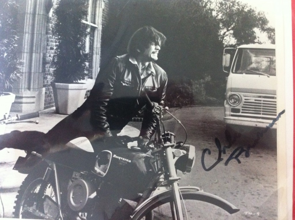 Charles Bronson on Husky from movie Mechanic Charles Bronson on Husky from movie Mechanic