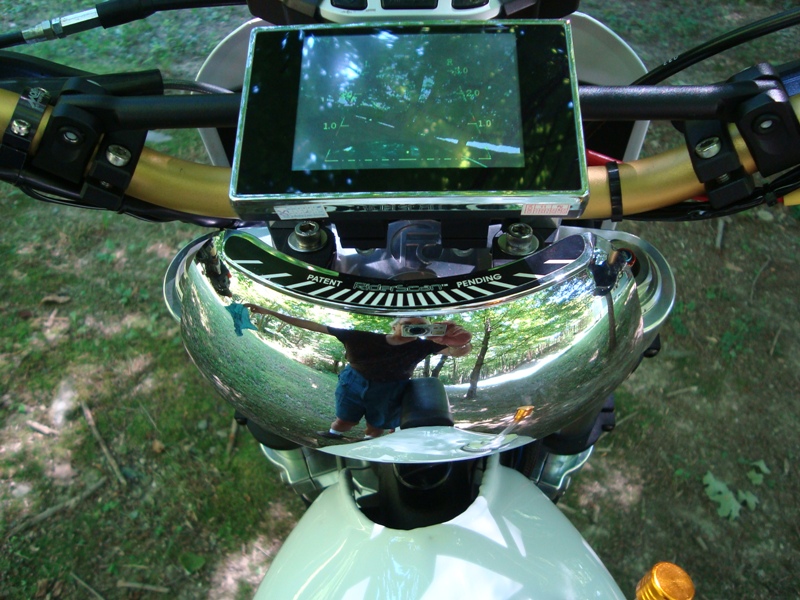 Motorcycle back up camera and Hunter Create Mirror