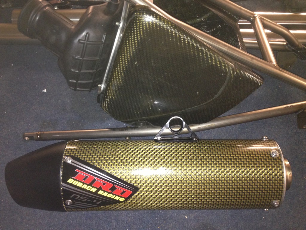 DRD Doug Dubach Racing carbon fiber muffler YZM400